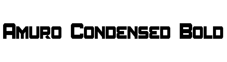 Amuro Condensed Bold  フリーフォントのダウンロード