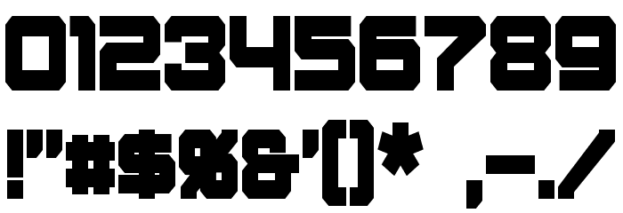 Amuro Condensed Bold Font OTHER CHARS