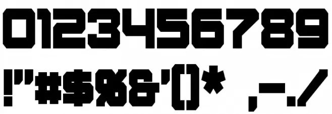 Amuro Condensed Bold Font OTHER CHARS