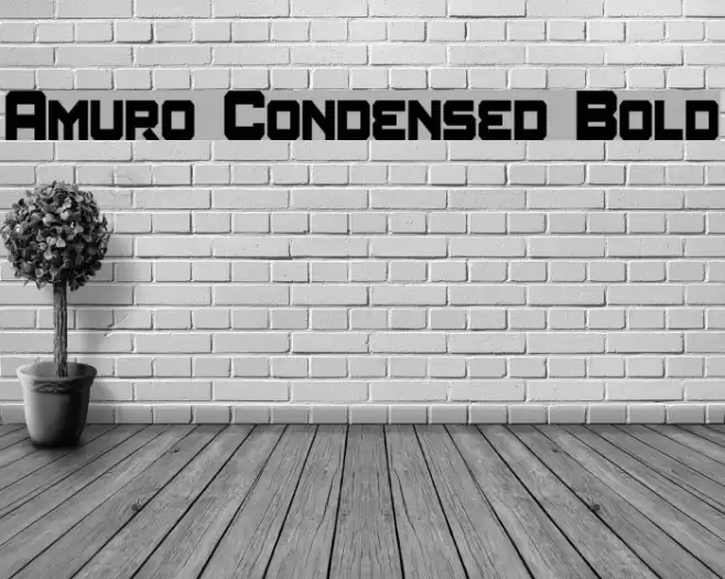 Amuro Condensed Bold Font examples