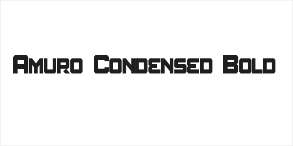 Amuro Condensed Bold Logo