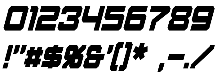 Amuro Condensed Italic Polices AUTRES CHARS