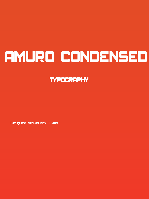 Amuro Condensed Poster
