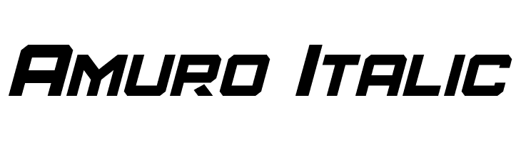 Amuro Italic Font