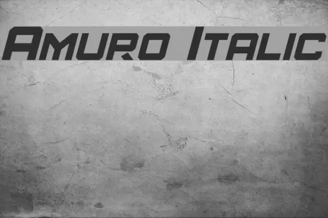 Amuro Italic  examples