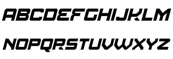 Amuro Italic Font LOWERCASE
