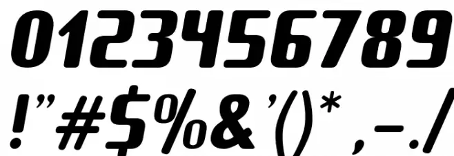 Amusette Italic Font OTHER CHARS