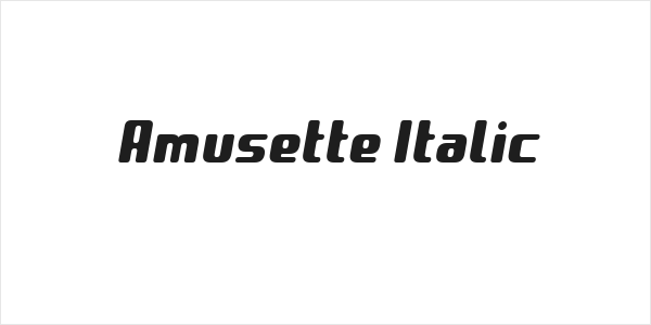 Amusette Italic Logo