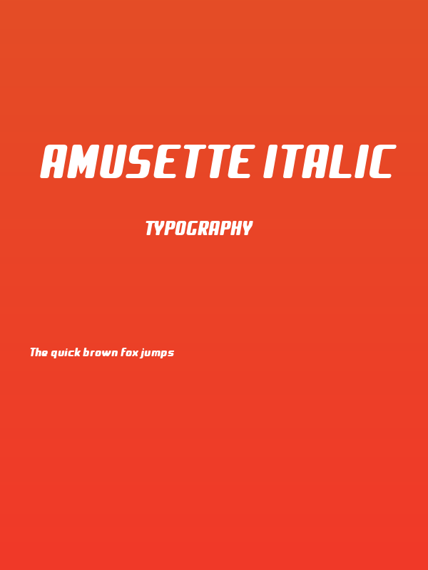 Amusette Italic Poster
