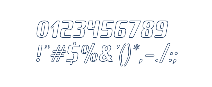 Amusette Outline Italic Other Characters