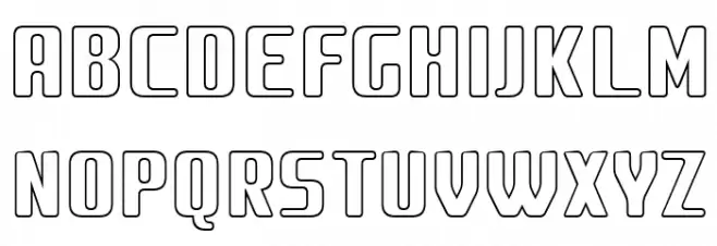 Amusette Outline Regular Font Litere mari