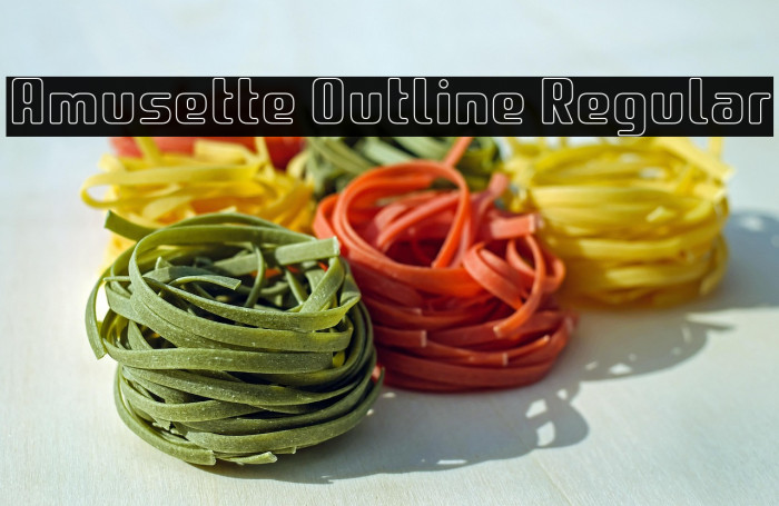 Amusette Outline Regular Example 3