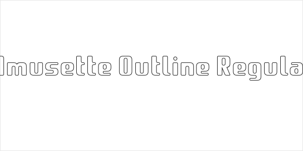 Amusette Outline Regular Logo