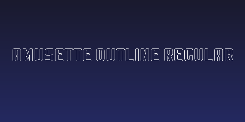 Amusette Outline Regular Social Header