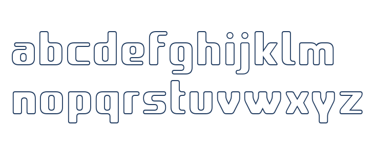 Amusette Outline Regular Lowercase