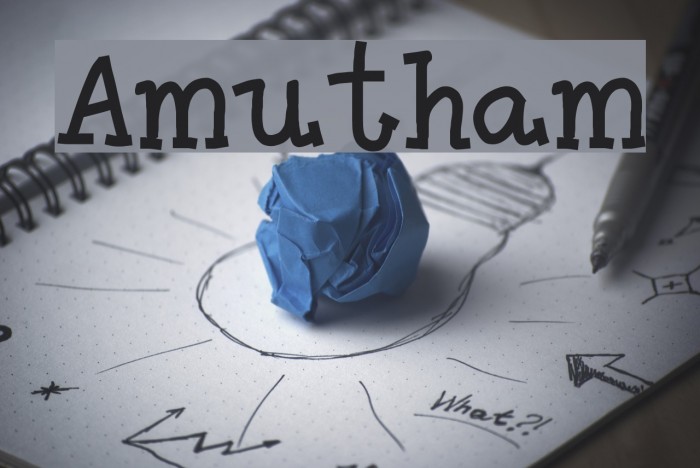 Amutham Font examples