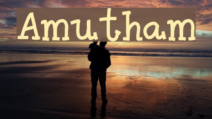 Amutham Font examples