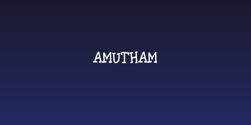 Amutham Social Header