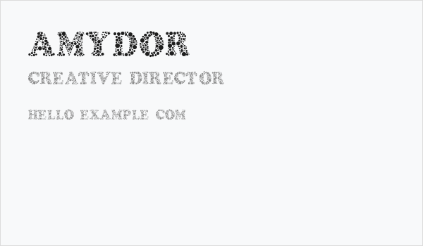 Amydor Business Card
