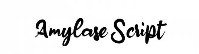Amylase Script  Frei Schriftart Herunterladen