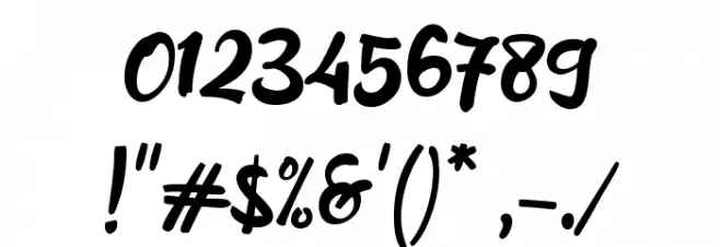 Amylase Script Font OTHER CHARS