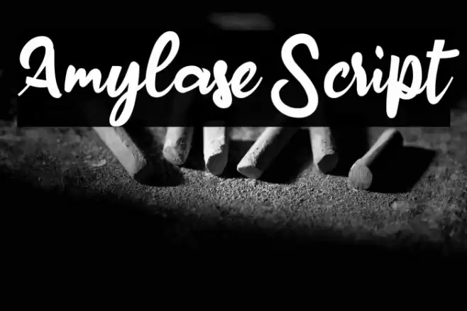 Amylase Script Font examples