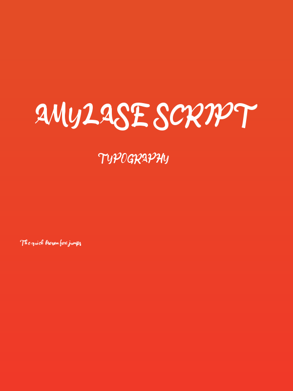 Amylase Script Poster