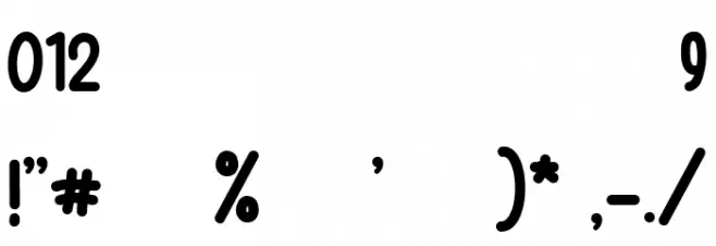 Amylee_Demo Font OTHER CHARS