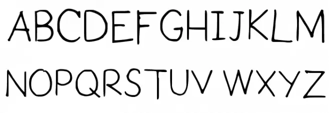 Amy's handwriting Medium Schriftart Groß