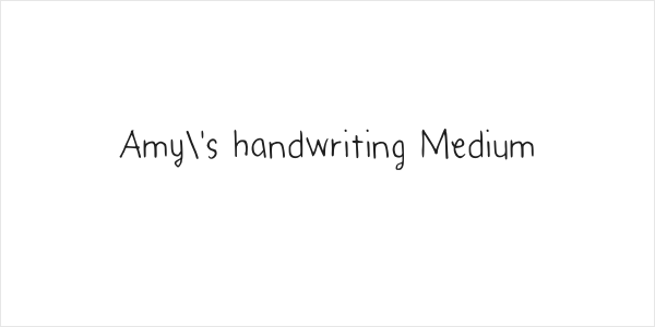 Amy's handwriting Medium Logo