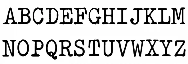 am_type1 Schriftart Groß