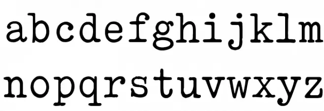 am_type1 字体 小写