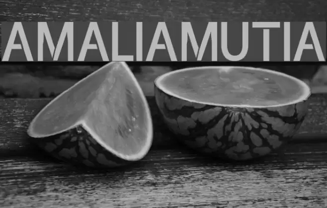 amaliamutia Font examples