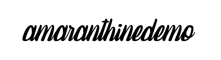 amaranthinedemo  font caratteri gratis