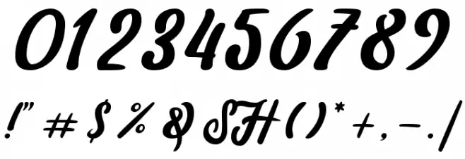 amaranthinedemo Font OTHER CHARS