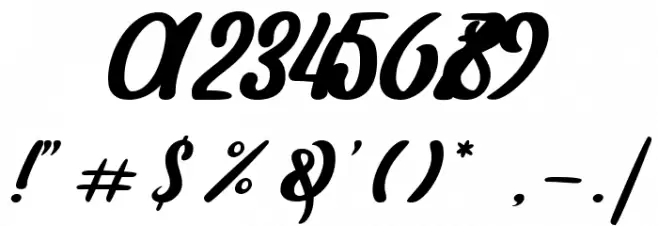 amaranthinedemo Font OTHER CHARS