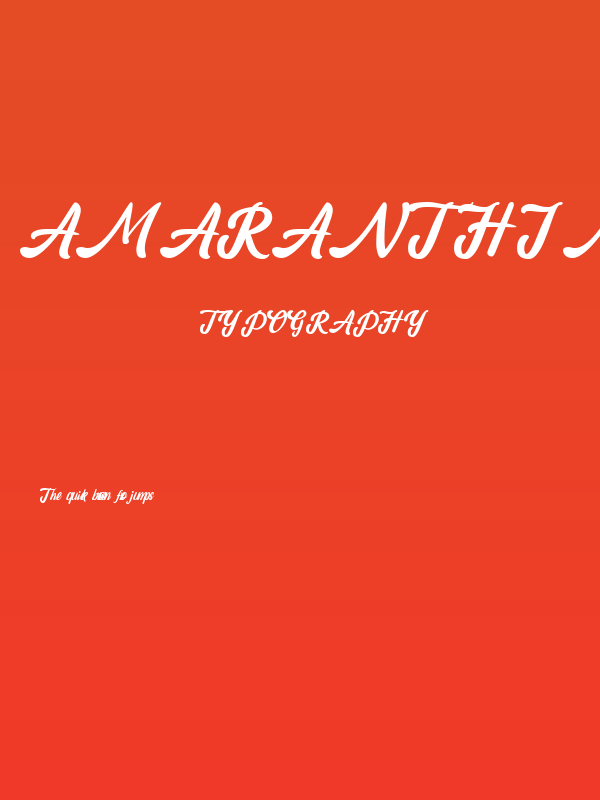 amaranthinedemo Poster