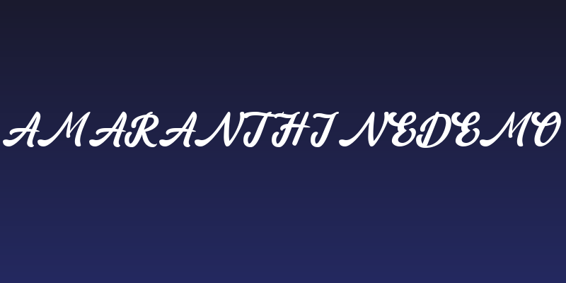 amaranthinedemo Social Header