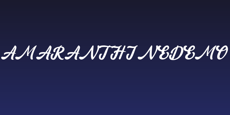 amaranthinedemo Social Header