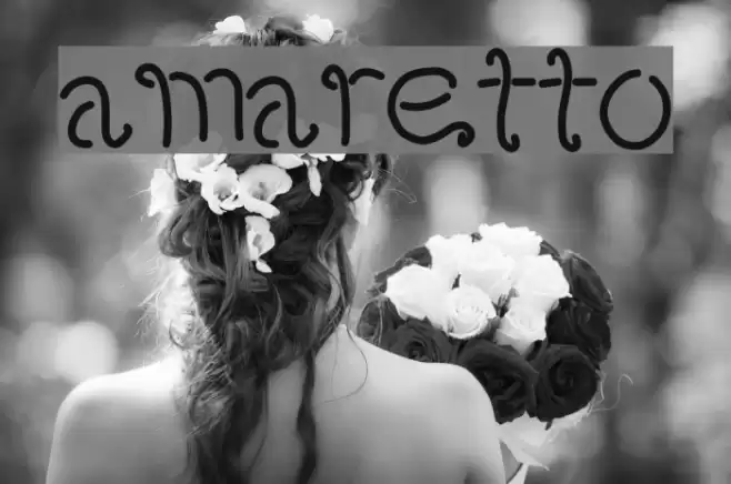 amaretto Font examples