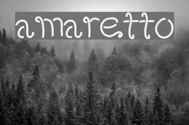 amaretto Font examples