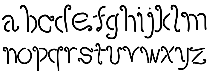 amaretto Font LOWERCASE