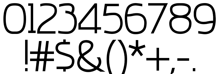 amatraca grotesqueRegular Font OTHER CHARS