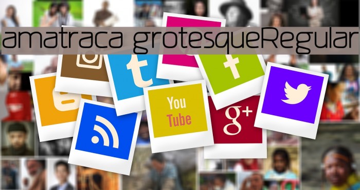 amatraca grotesqueRegular Font examples
