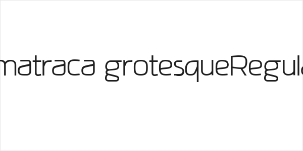 amatraca grotesqueRegular Logo