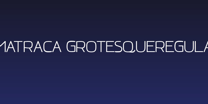 amatraca grotesqueRegular Social Header