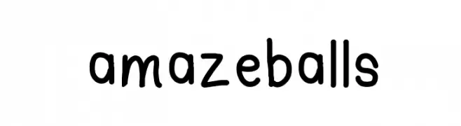 amazeballs  免费字体下载