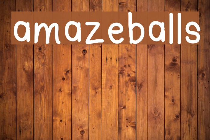 amazeballs Font examples
