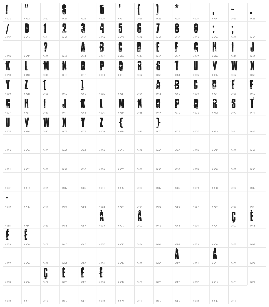 ambulance shotgun Character Map