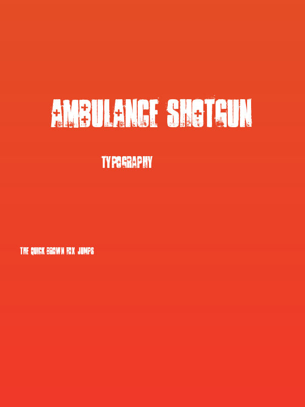 ambulance shotgun Poster